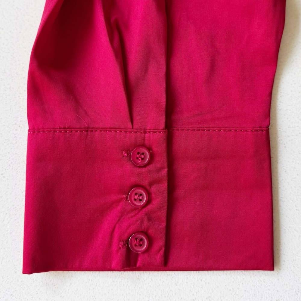 NWT Andrea Iyamah Ruby Red Blouse - Picture 10 of 13
